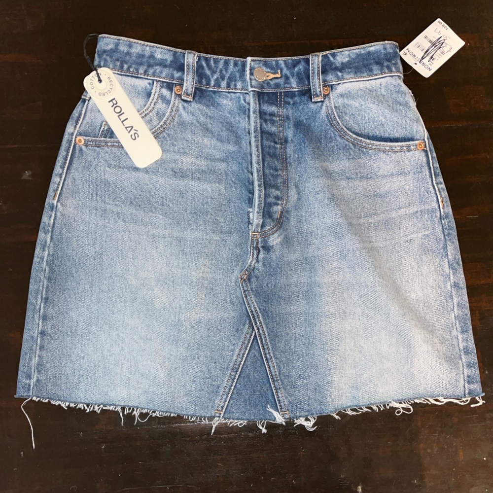 ROLLA'S Denim A-line Mini Skirt